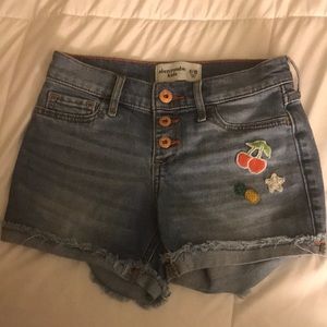 Abercrombie kids Girl Jean shorts.